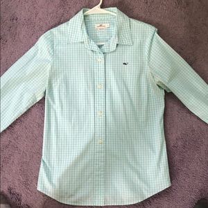 Vineyard Vines Women’s Button Up Light Blue
